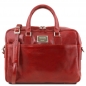 Preview: Leder-Laptoptasche Urbino 1 Fach rot Preview: Leder-Laptoptasche Urbino 1 Fach rot